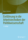 Buchcover Einführung in die Arbeitstechniken der Politikwissenschaft