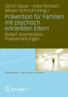 Buchcover Prävention für Familien mit psychisch kranken Eltern