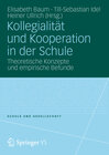 Buchcover Kollegialität und Kooperation in der Schule