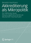 Buchcover Akkreditierung als Mikropolitik