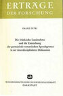 Buchcover Die fränkische Landnahme und die Entstehung der germanisch-romanischen Sprachgrenze.