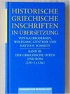 Buchcover Historische griechische Inschriften in Übersetzung / Der griechische Osten und Rom (250-1 v. Chr.)