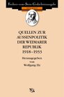 Buchcover Quellen zur Außenpolitik der Weimarer Republik