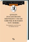 Buchcover Quellen zur Geschichte der Welfen