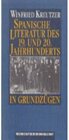 Buchcover Spanische Literatur des 19. und 20. Jahrhunderts in Grundzügen