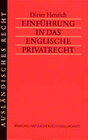 Buchcover Einführung in das englische Privatrecht