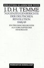 Buchcover Augenzeugenberichte der deutschen Revolution 1848/49