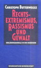 Buchcover Rechtsextremismus, Rassismus und Gewalt