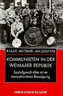 Buchcover Kommunisten in der Weimarer Republik