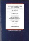 Buchcover Quellensammlung zur Geschichte der deutschen Sozialpolitik 1867-1914 / Von der kaiserlichen Sozialbotschaft bis zu den F