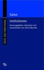 Buchcover Gaius Institutiones