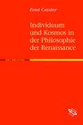 Buchcover Individuum und Kosmos in der Philosophie der Renaissance