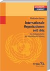Buchcover Internationale Organisationen seit 1865