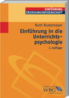 Buchcover Einführung in die Unterrichtspsychologie