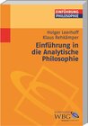 Buchcover Einführung in die Analytische Philosophie