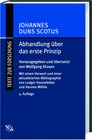 Buchcover Abhandlung über das erste Prinzip /Tractatus de primo principio