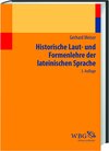 Buchcover Historische Laut- und Formenlehre der lateinischen Sprache