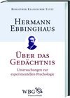 Buchcover Über das Gedächtnis