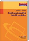 Buchcover Einführung in das Werk Heinrich von Kleists