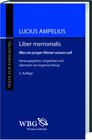 Buchcover Liber memorialis