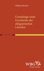 Buchcover Grundzüge einer Geschichte der altägyptischen Literatur