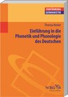 Buchcover Einführung in die Phonetik und Phonologie des Deutschen