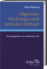 Buchcover Allgemeine Psychologie nach kritischer Methode