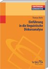 Buchcover Einführung in die linguistische Diskursanalyse