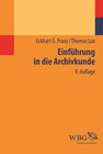 Buchcover Einführung in die Archivkunde