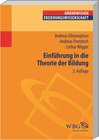 Buchcover Einführung in die Theorie der Bildung