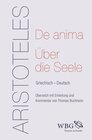 Buchcover De anima - Über die Seele