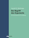 Buchcover Der Begriff des Arguments