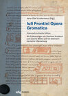 Buchcover Iuli Frontini opera gromatica