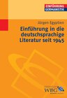 Buchcover Einführung in die deutschsprachige Literatur seit 1945