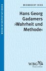 Buchcover Gadamers "Wahrheit und Methode"