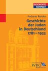 Buchcover Geschichte der Juden in Deutschland 1781-1933