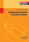 Buchcover Einführung in das Werk Heinrich von Kleists
