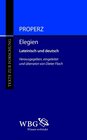 Buchcover Elegien