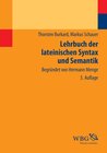 Buchcover Lehrbuch der lateinischen Syntax und Semantik