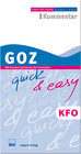 Buchcover GOZ quick & easy KFO