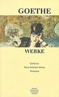 Buchcover Johann Wolfgang von Goethe. Gedichte/Westöstlicher Divan u.a.