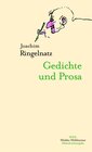 Buchcover Joachim Ringelnatz. Gedichte und Prosa