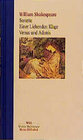 Buchcover Sonette /Einer Liebenden Klage /Venus und Adonis