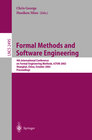 Buchcover Formal Methods and Software Engineering