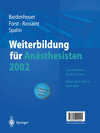 Buchcover Weiterbildung für Anästhesisten 2002
