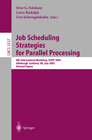 Buchcover Job Scheduling Strategies for Parallel Processing