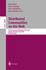 Buchcover Distributed Communities on the Web