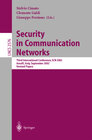 Buchcover Security in Communication Networks