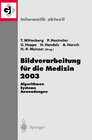 Buchcover Bildverarbeitung für die Medizin 2003