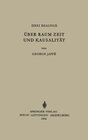 Buchcover Über Raum, Zeit und Kausalität